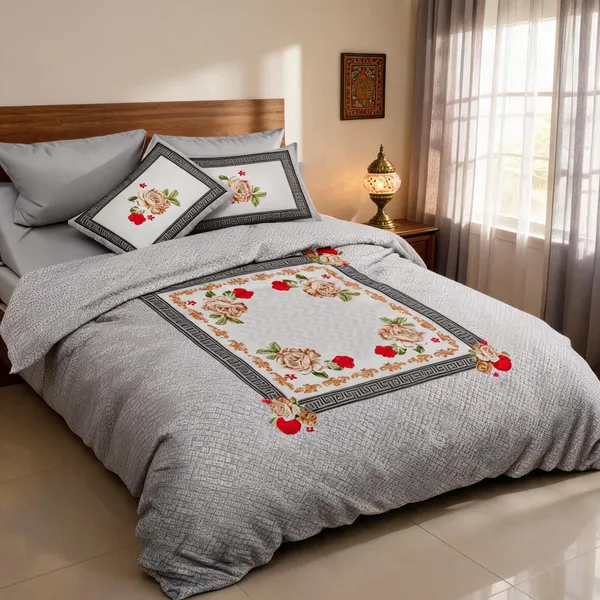 Grey_Cotton_Super_King_Double_Bedsheet_For_Bedroom