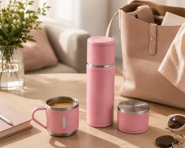 Vacuum_Insulated_Solid_Pink_Bottle_And_Cup_Set