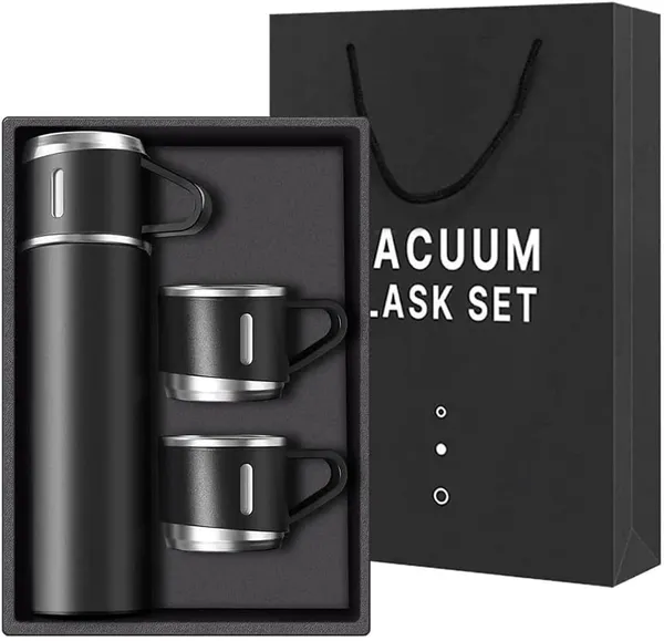 Stainless_Steel_Black_Vacuum_Flask_Set_With_2_Cups