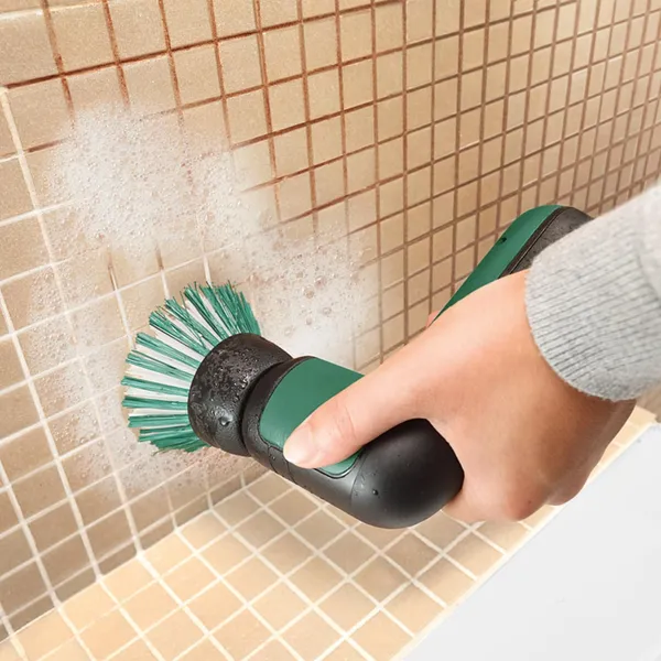 Green_Cordless_Electric_Spin_Scrubber_With_Cleaning_Accessories
