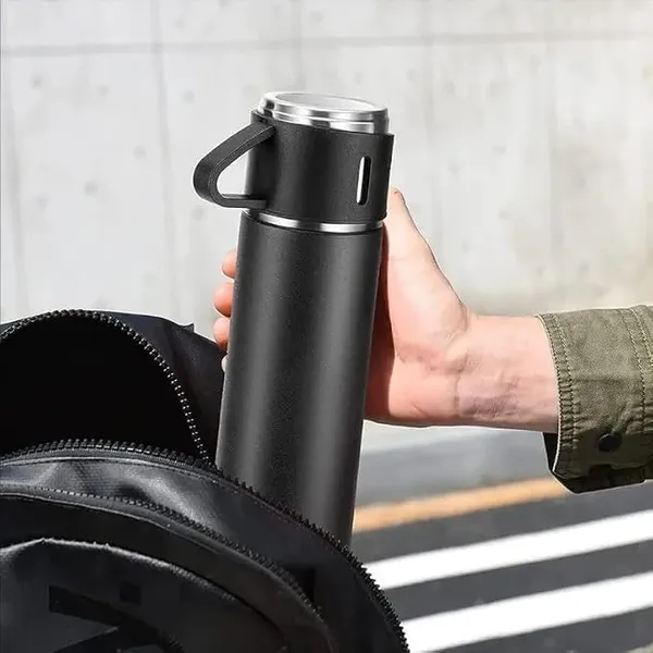 Stainless_Steel_Black_Vacuum_Flask_Set_With_2_Cups