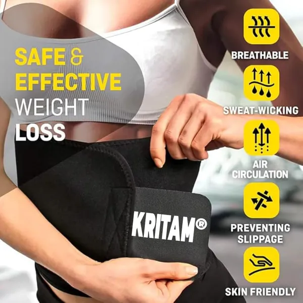 Black_Adjustable_Waist_Support_Belt_For_Fitness