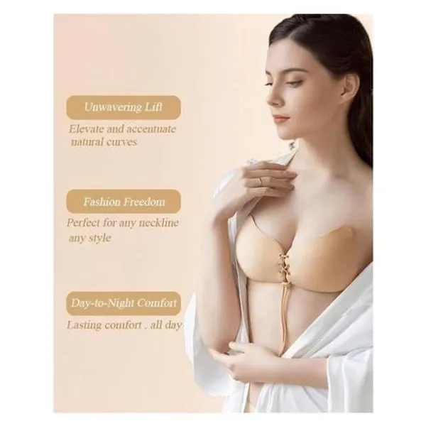 Beige_Strapless_Push_Up_Bra_For_Women