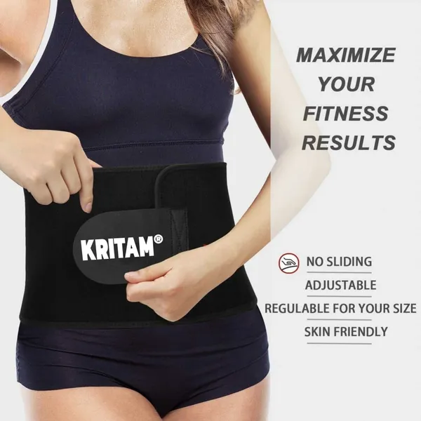 Black_Adjustable_Waist_Support_Belt_For_Fitness