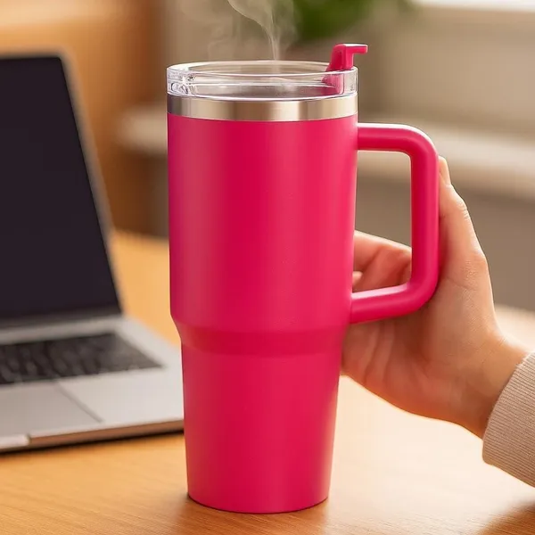 Pink_Modern_Solid_Tumbler_With_Straw