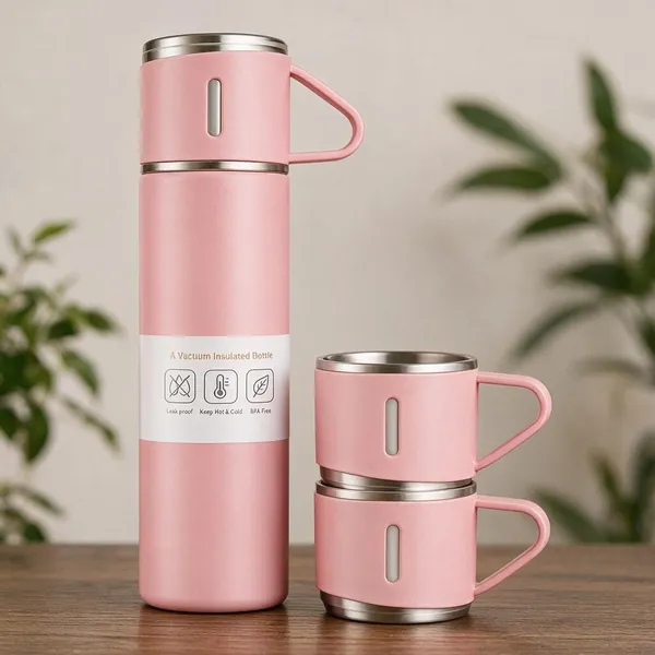 Vacuum_Insulated_Solid_Pink_Bottle_And_Cup_Set