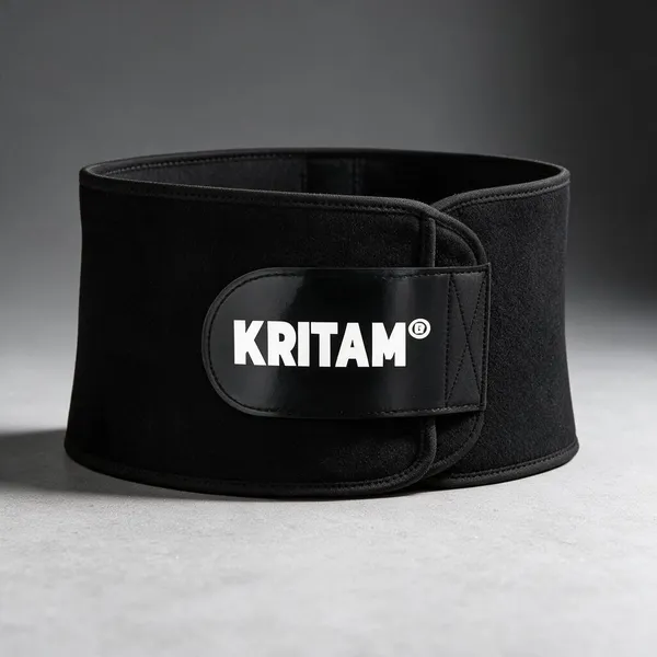 Black_Adjustable_Waist_Support_Belt_For_Fitness