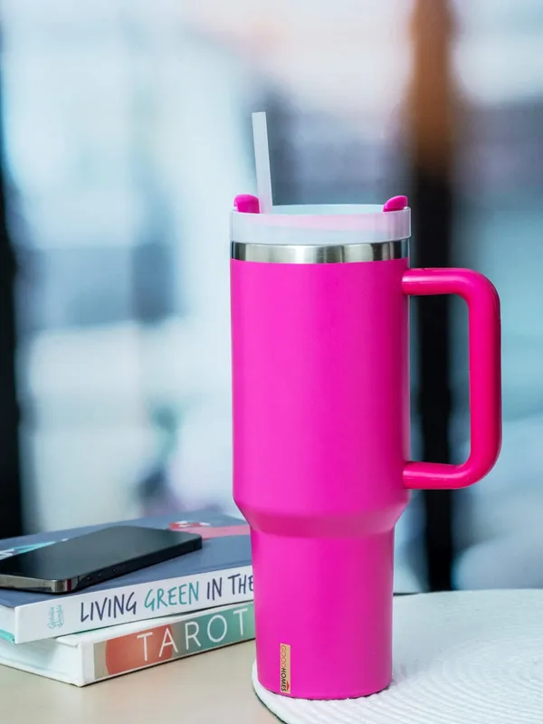 Pink_Modern_Solid_Tumbler_With_Straw