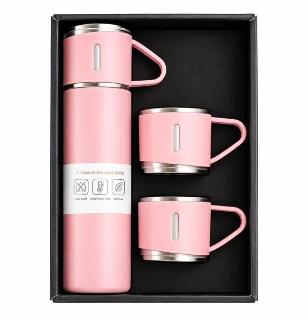 Vacuum_Insulated_Solid_Pink_Bottle_And_Cup_Set