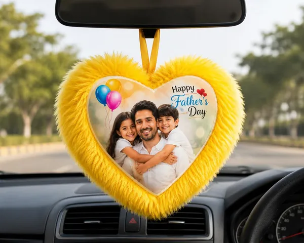 Heart_Photo_Car_Hanger_With_Keychain