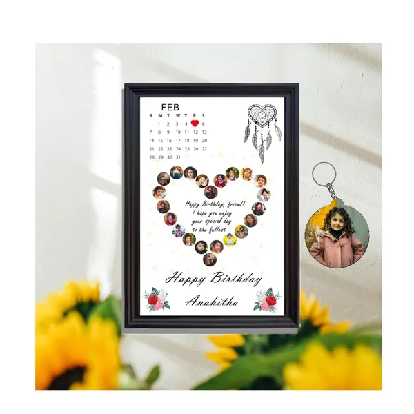 22_photos_Calendar_Photo_Frame_With_Keychain