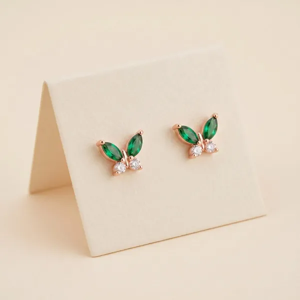 Gold_Plated_Butterfly_Stud_Earrings