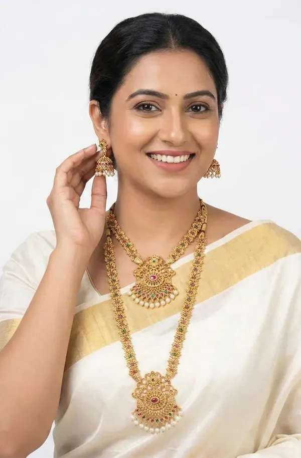 Temple_Necklace_Set_With_Jhumka_Earrings