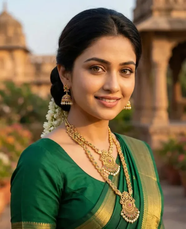 Temple_Necklace_Set_With_Jhumka_Earrings