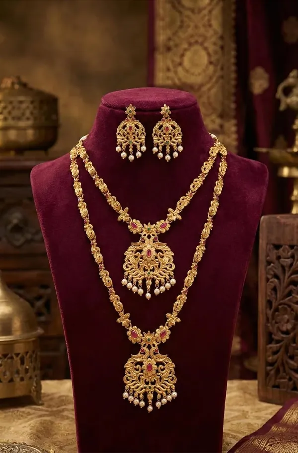 Temple_Necklace_Set_With_Earrings