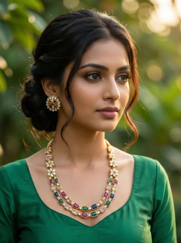 Gold_Plated_Kundan_Stone_Necklace_Set_With_Earrings