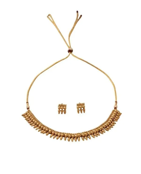 Temple_Jewelry_Set_With_Necklace_And_Jhumka_Earrings