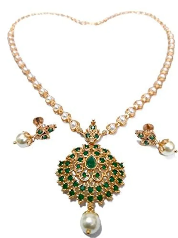 Temple_Stone_Pearl_Necklace_And_Earrings_Set