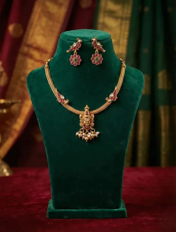 Temple_Jewelry_Necklace_And_Earrings_Set