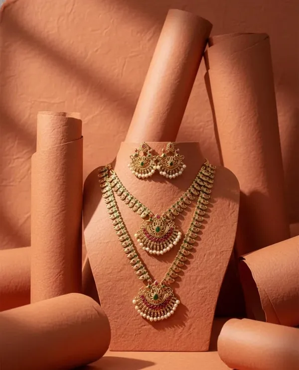Temple_Jewellery_Necklace_Set_With_Jhumka_Earrings