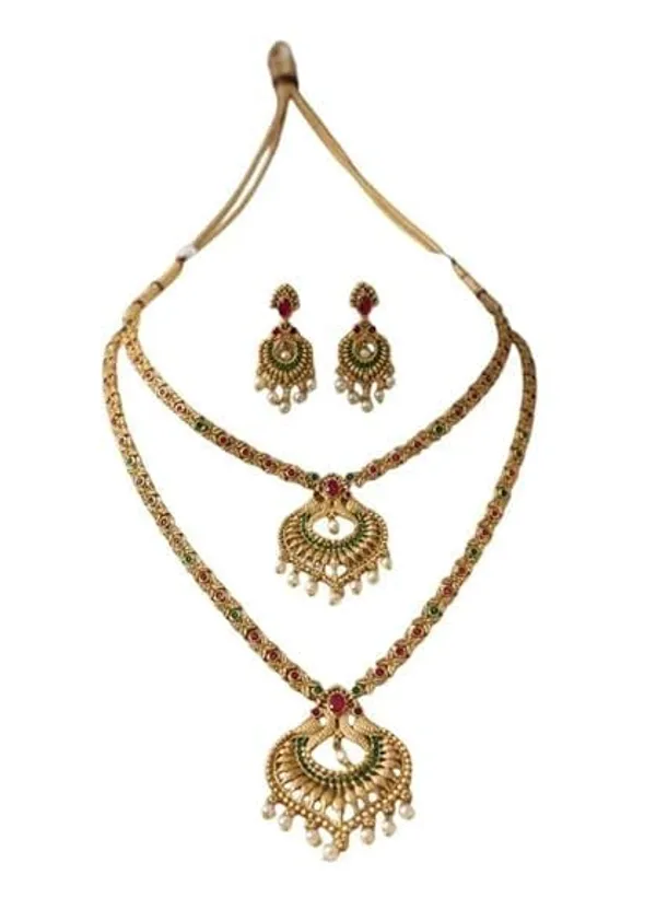Temple_Jewellery_Necklace_Set_With_Earrings