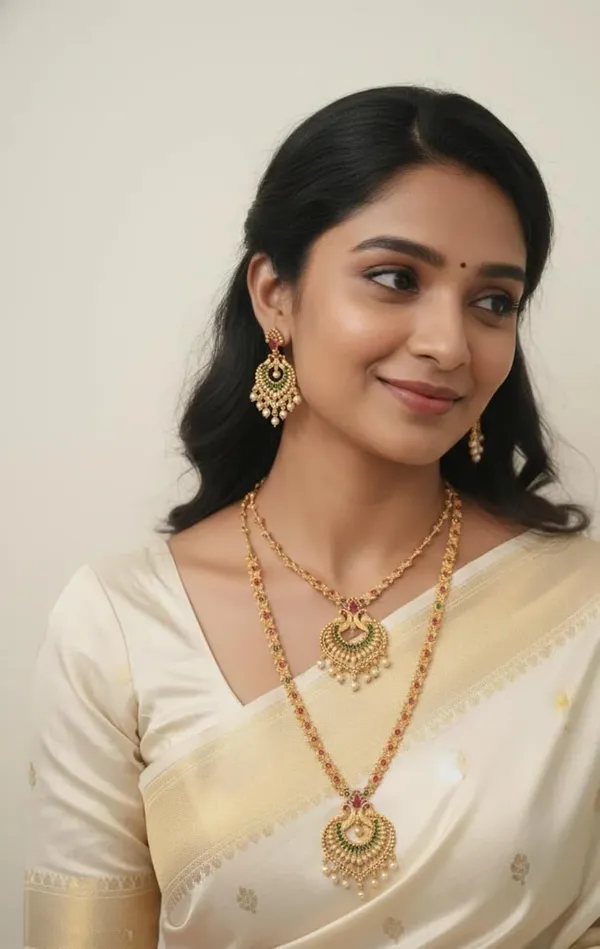 Temple_Jewellery_Necklace_Set_With_Earrings