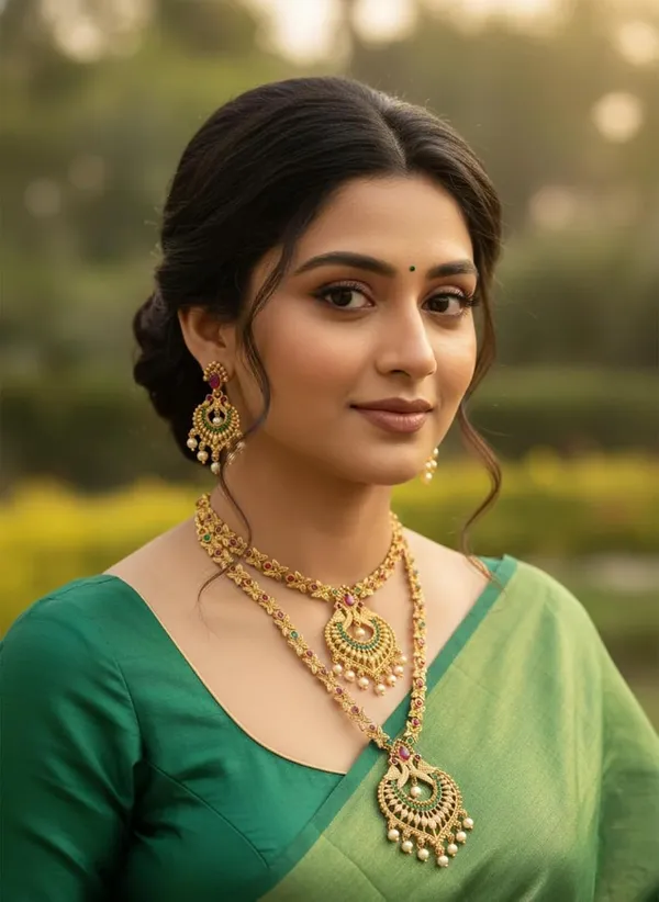 Temple_Jewellery_Necklace_Set_With_Earrings