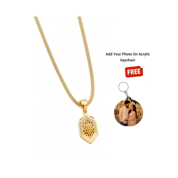 American_Diamond_Locket_Pendant_With_Chain