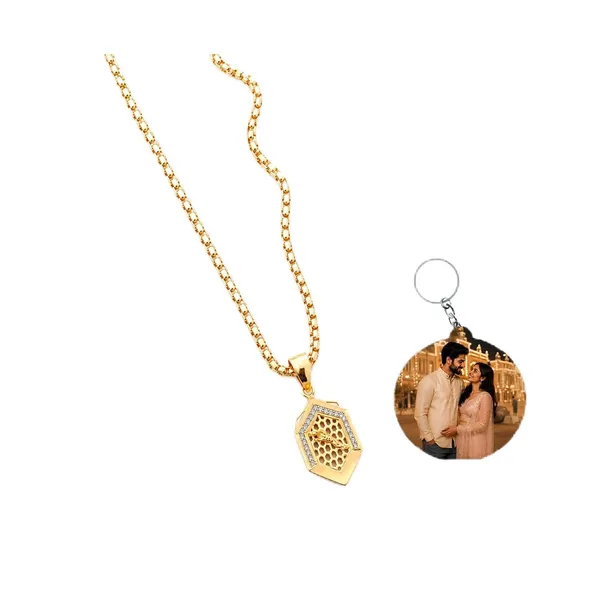 American_Diamond_Pendant_With_Chain