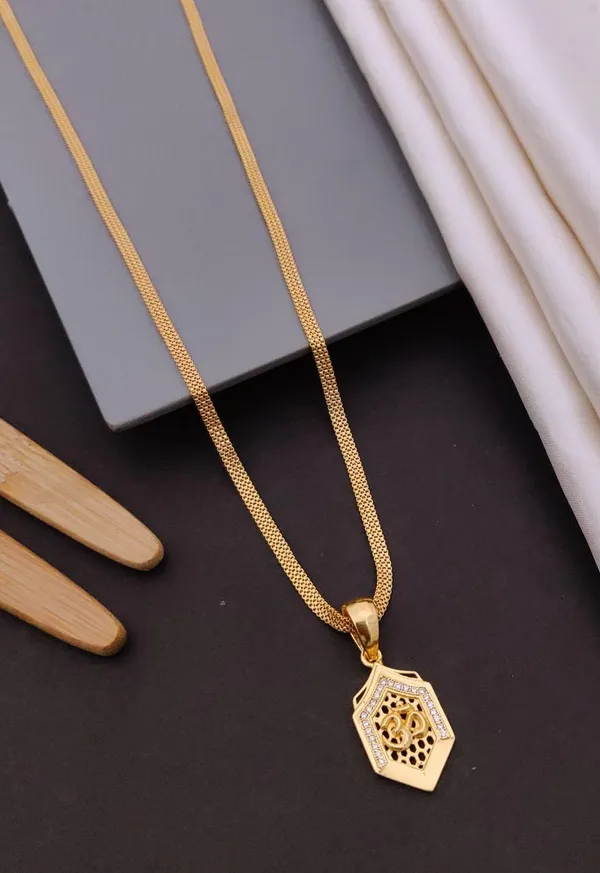 American_Diamond_Pendant_With_Chain