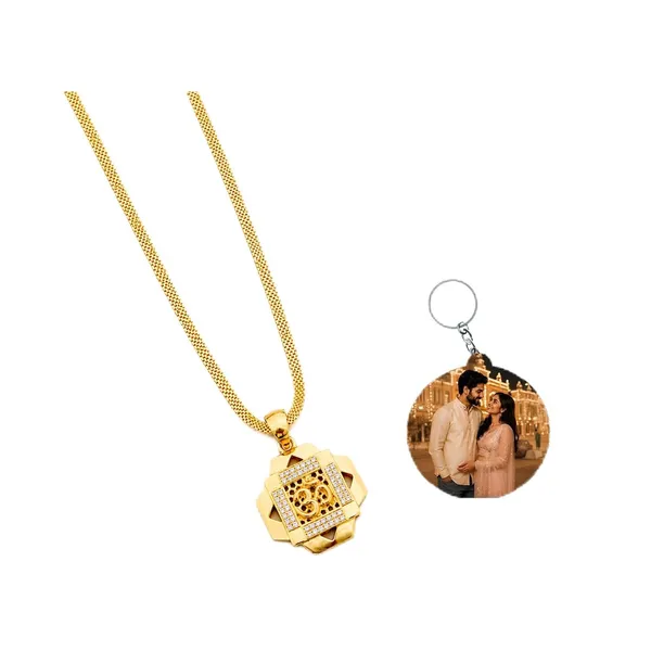 American_Diamond_Pendant_With_Chain