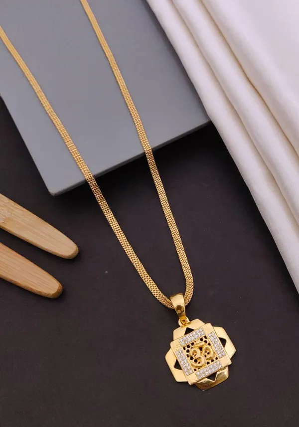 American_Diamond_Pendant_With_Chain