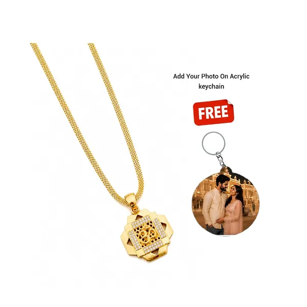 American_Diamond_Pendant_With_Chain