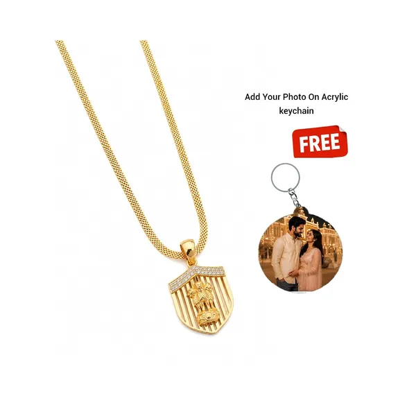 Gold_Plated_American_Diamond_Pendant_With_Chain
