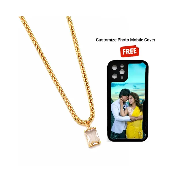 Rectangle_Crystal_Chain_Pendant_Necklace_For_Men