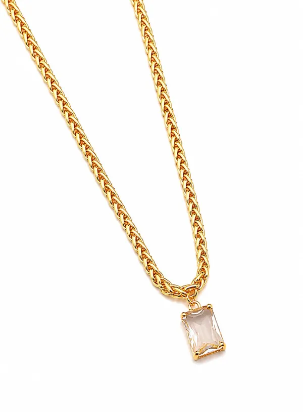 Rectangle_Crystal_Chain_Pendant_Necklace_For_Men