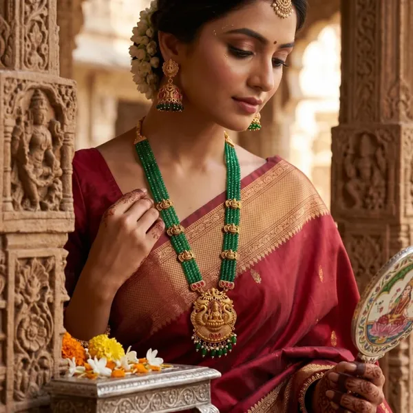 Temple_Necklace_Set_With_Earrings