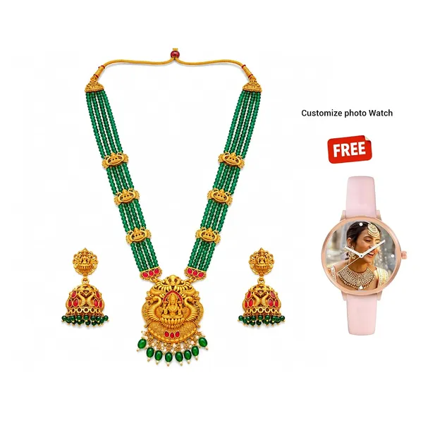Temple_Necklace_Set_With_Earrings