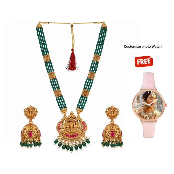 Temple_Necklace_Set_With_Earrings