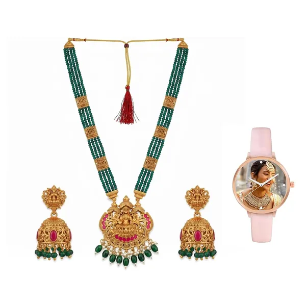 Temple_Necklace_Set_With_Earrings