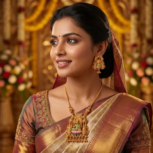 Temple_Long_Necklace_Jewellery_Set_With_Pendant_And_Jhumka_Earrings