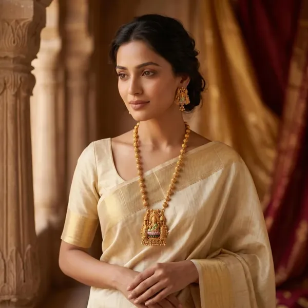 Temple_Necklace_Jewellery_Set_With_Pendant_And_Jhumka_Earrings