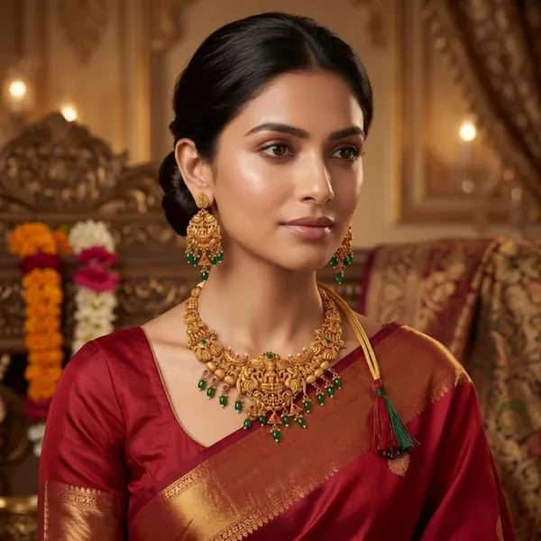 Temple_Long_Necklace_Jewellery_Set_With_Pendant_And_Jhumka_Earrings