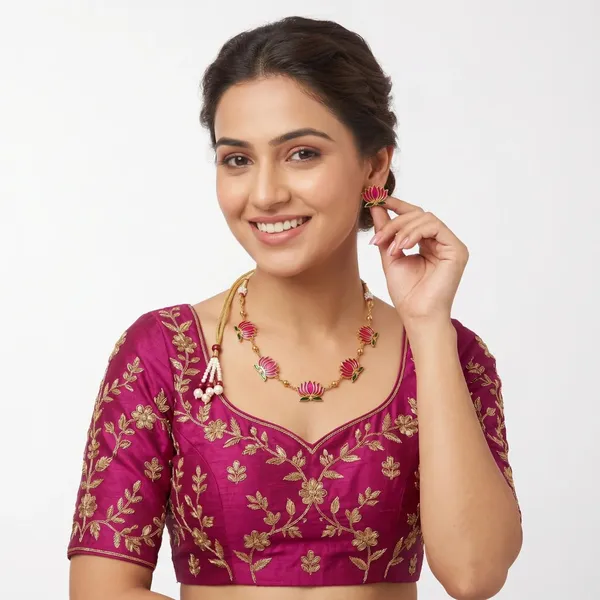 South_Indian_Long_Haram_Jewellery_Set_With_Jhumka_Earrings
