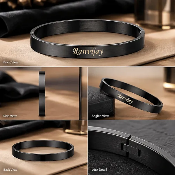 Personalize_Black_Name_Kada_for_Men_and_Women