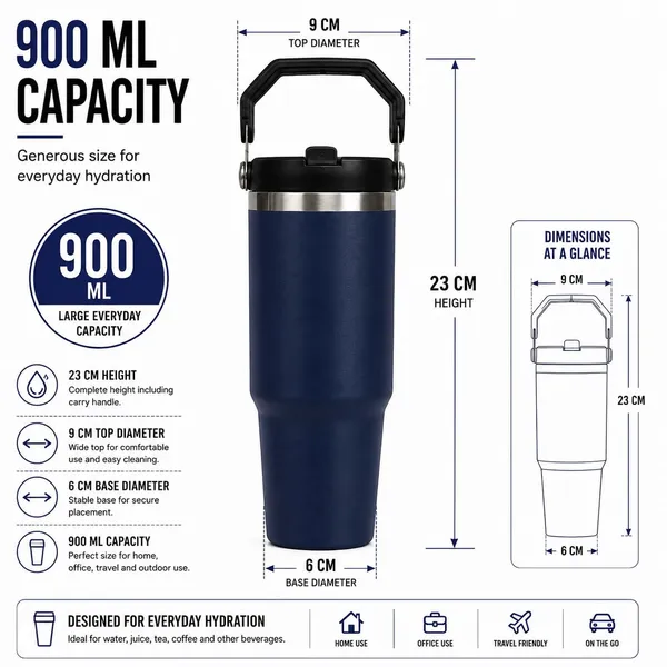 Personalized_1000_ml_Stainless_Steel_Tumbler,Blue|_Custom_Name_Engraved,_Handle_&_Straw_Lid,_Double_Wall_Vacuum_Insulated,_Leakproof,_for_Hot_&_Cold_Drinks
