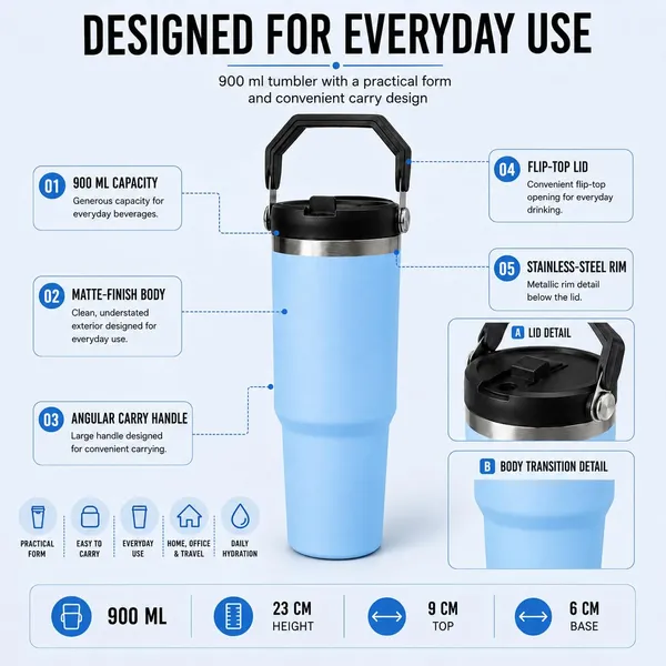 Personalized_1000_ml_Stainless_Steel_Tumbler,_Dark_Sky_Blue_|_Custom_Name_Engraved,_Handle_&_Straw_Lid,_Double_Wall_Vacuum_Insulated,_Leakproof,_for_Hot_&_Cold_Drinks