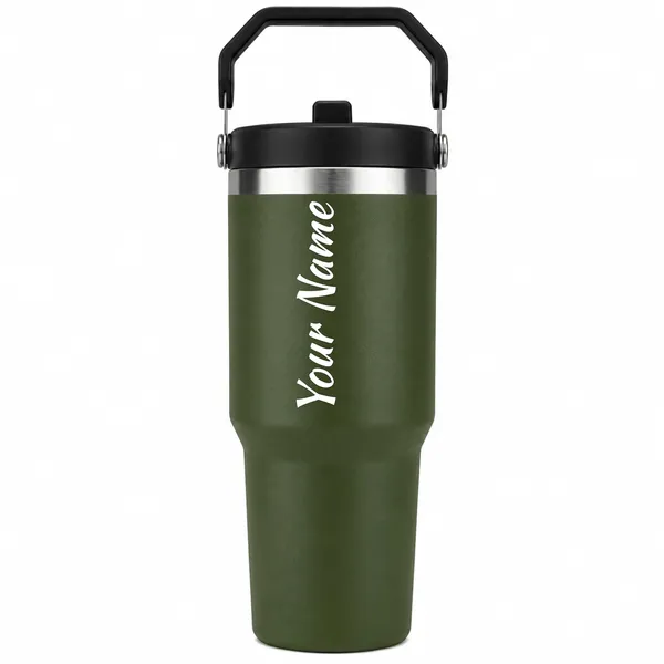 Personalized_1000_ml_Stainless_Steel_Tumbler,_Green_|_Custom_Name_Engraved,_Handle_&_Straw_Lid,_Double_Wall_Vacuum_Insulated,_Leakproof,_for_Hot_&_Cold_Drinks