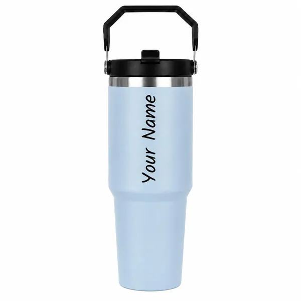 Personalized_1000_ml_Stainless_Steel_Tumbler,_Light_Sky_Blue_|_Custom_Name_Engraved,_Handle_&_Straw_Lid,_Double_Wall_Vacuum_Insulated,_Leakproof,_for_Hot_&_Cold_Drinks