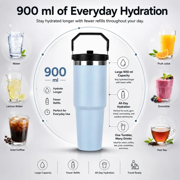 Personalized_1000_ml_Stainless_Steel_Tumbler,_Light_Sky_Blue_|_Custom_Name_Engraved,_Handle_&_Straw_Lid,_Double_Wall_Vacuum_Insulated,_Leakproof,_for_Hot_&_Cold_Drinks